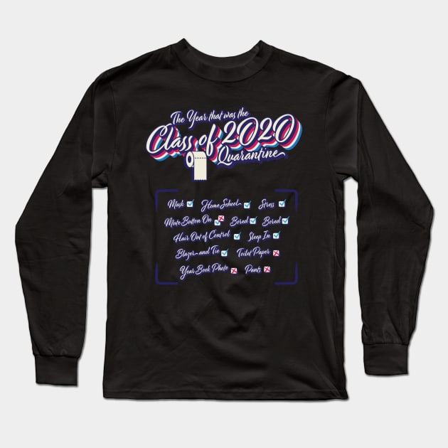 Class of 2020 tour shirt Long Sleeve T-Shirt by Vin Zzep